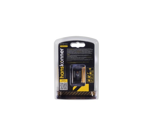 Рулетка 5x27мм, автостоп, двухстор., нейлон, супермощный магнит, Hanskonner