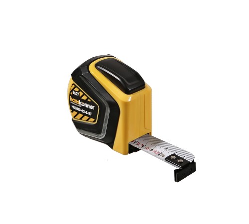 Рулетка 5x27мм, автостоп, двухстор., нейлон, супермощный магнит, Hanskonner