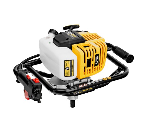 Мотобур DX-52, объём двигателя 52 см3, соединение 20 мм, без шнека Denzel