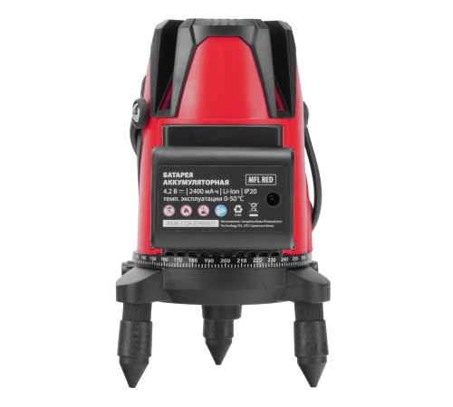 Лазерный уровень MFL RED, 30 м, красный луч, акк. Li 2400 mAh, сумка, резьба 5/8" MTX