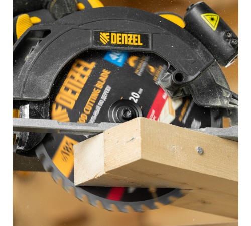 Пильный диск по дереву с гвоздями, ф185 х 20 мм, 40 зубов Denzel