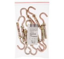 Анкерный болт с полукрюком М 8 х 40 10 шт Фасовка