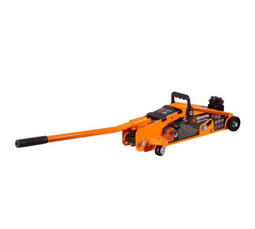 Домкрат гидравлический подкатной ДМК-2,5ФК (2,5 т, 140-390 мм, с фиксатором, в кейсе) Вихрь