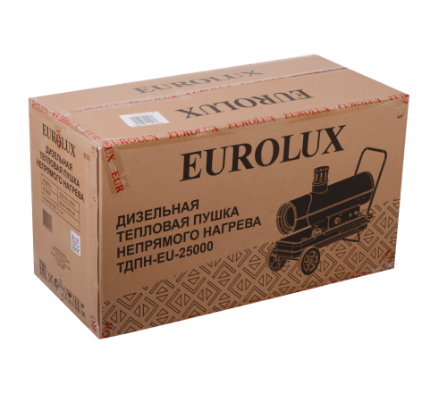 Тепловая дизельная пушка непрямого нагрева ТДНП-EU-25000 Eurolux Тепловая дизельная пушка непрямого нагрева ТДНП-EU-25000 Eurolux