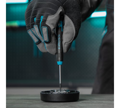 Набор отверток для точной механики, CrMo, двухкомпонентные рукоятки, 6 шт, пластиковый бокс Gross