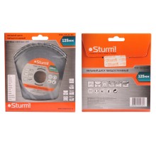 Пильный диск, размер 125x22x36 зубьев, твердосплавные напайки Sturm!