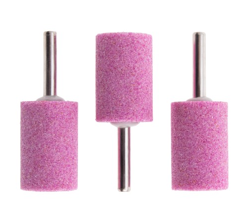 Шарошка абразивная, цилиндр удлиненный, 25 x 38 x 6 мм, F46, 3 шт Matrix