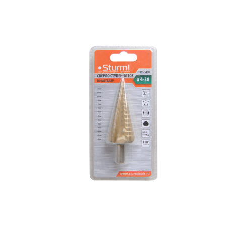 Сверло ступенчатое Sturm! 1055-S430