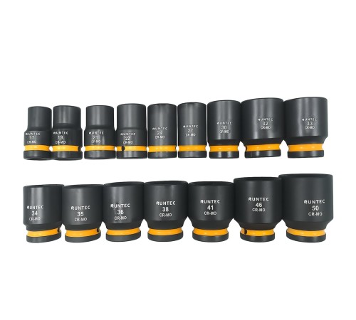 RUNTEC RT-IS2B16 Набор ударных головок RUNTEC 3/4", 17-50 мм, CrMo, 16 предметов