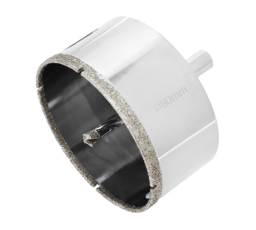 Сверло алмазное по керамограниту, 80 х 67 мм, трехгранный хвостовик Matrix