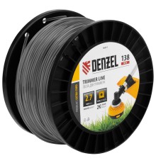 Леска для триммера двухкомпонентная квадрат, 2,7мм х 138м, на DIN катушке EXTRA CORD Denzel