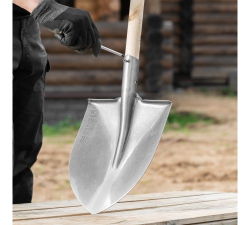 Лопата штыковая, 225х295, углубленная, рессорная сталь, 0,9 кг, без черенка, LUXE// Palisad