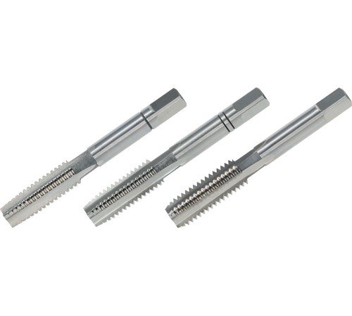 Метчики ручные VOLKEL M5x0.8, комплект из 3 штук (27334)