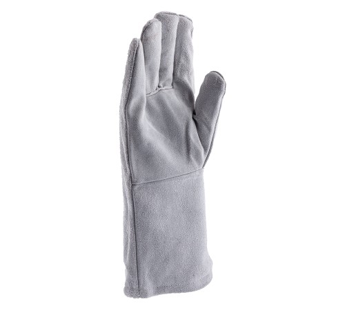 Перчатки спилковые с манжетой для садовых и строительных работ, утолщенные, размер XL, Сибртех