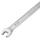 Ключ комбинированный трещоточный, 6 мм, CrV, матовый хром Denzel