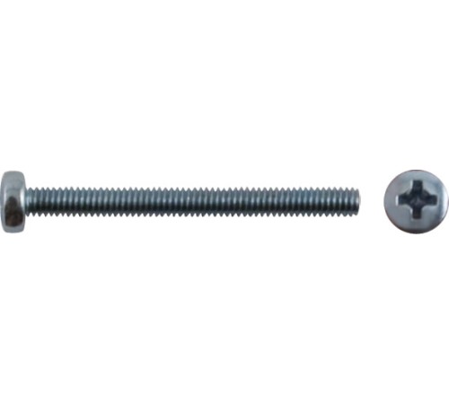 Винт с полуцилиндрич. головкой с полной резьбой оцинков. DIN 7985 6х70 100 шт.ПРОМ