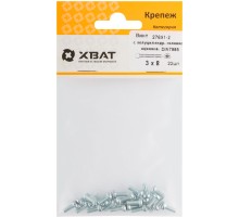 Винт с полуцилиндрич. головкой с полной резьбой оцинков. DIN 7985 3х8 22 шт.(фасовка)