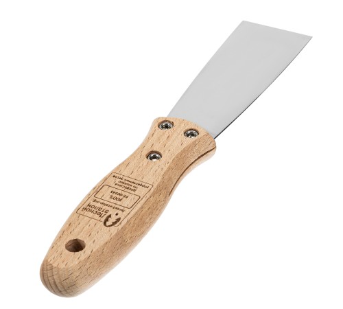 Шпательная лопатка из нержавеющей стали, 40 мм, буковая рукоятка, EFP Matrix