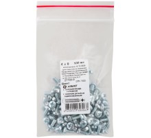 Винт с полуцилиндрич. головкой с полной резьбой оцинков. DIN 7985 4х8 100 шт Фасовка