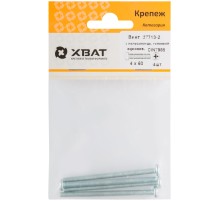 Винт с полуцилиндрич. головкой с полной резьбой оцинков. DIN 7985 4х60 4 шт.(фасовка)