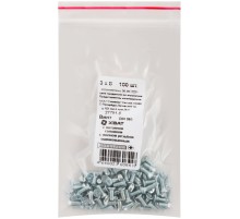 Винт с потайной головкой с полной резьбой оцинкованный DIN 965 3х8 100 шт Фасовка