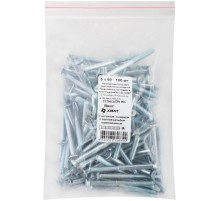 Винт с потайной головкой с полной резьбой оцинкованный DIN 965 5х60 100 шт Фасовка