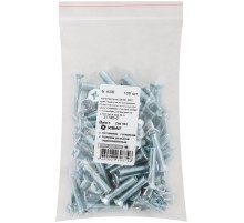 Винт с потайной головкой с полной резьбой оцинкованный DIN 965 6х30 100 шт Фасовка