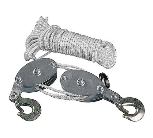 Полиспаст TOR 2-блочный г/п 200кг с канатом 20 м Полиспаст TOR 2-блочный г/п 200кг с канатом 20 м
