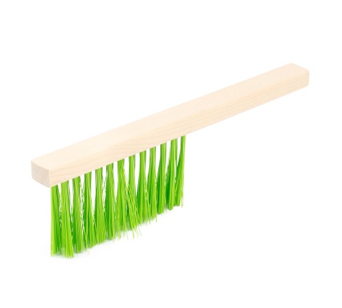 Щетка-сметка трехрядная, 280 мм, деревянная ручка Сибртех
