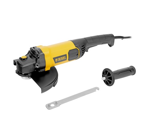 Углошлифовальная машина AGL230-2400, 2400 Вт, 230 мм, 6600 об/мин Denzel