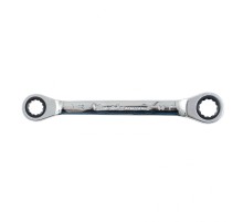 Ключ накидной трещоточный, 12 х 14мм, CrV, зеркальный хром Matrix