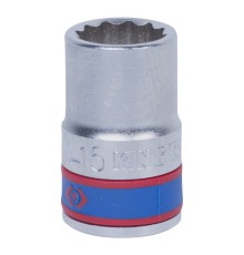 Головка торцевая стандартная двенадцатигранная 1/2", 15 мм KING TONY 433015M Головка торцевая стандартная двенадцатигранная 1/2", 15 мм KING TONY 433015M