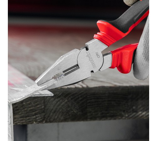 Плоскогубцы комбинированные, 200 мм, хром-ванадий, двухкомпонентные рукоятки Matrix