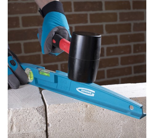 Уровень литой, 500 мм, 2 глазка Gross