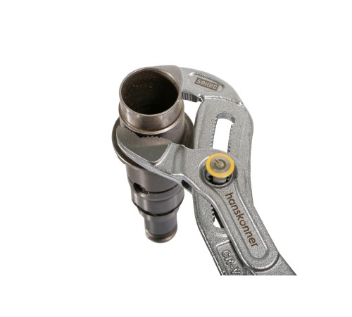 Клещи переставные 250мм, CrV, кнопочный шарнир, зев 50мм, hanskonner