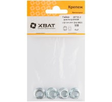 Гайка шестигранная с фланцем (DIN 6923) М8 (фасовка 4 шт) Гайка шестигранная с фланцем (DIN 6923) М8 (фасовка 4 шт)