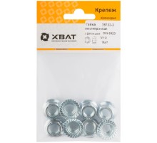 Гайка шестигранная с фланцем (DIN 6923) М10 (фасовка 8 шт) Гайка шестигранная с фланцем (DIN 6923) М10 (фасовка 8 шт)