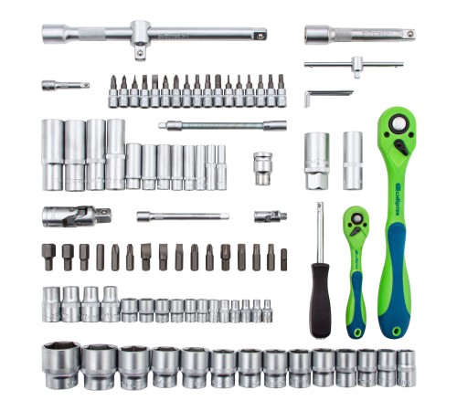 Набор инструментов 94 предмета, CrV, 1/2