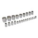 Набор инструментов, 1/2", 1/4", CrV, 12 гранные головки, пластиковый кейс, 76 предметов Stels