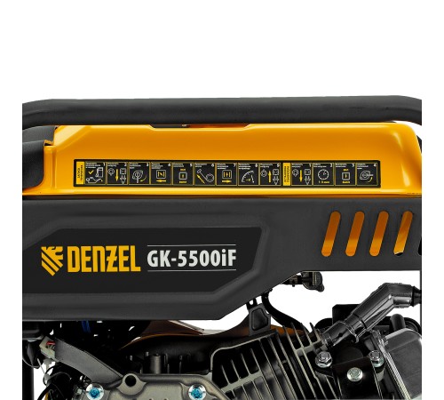 Генератор инверторный GK-5500iF, 5,5 кВт, 230 В, ручной старт DENZEL Генератор инверторный GK-5500iF, 5,5 кВт, 230 В, ручной старт DENZEL