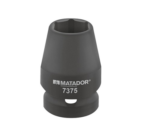 Ударные торцевые головки Matador 7375 с посадочным квадратом 3/8" Ударные торцевые головки Matador 7375 с посадочным квадратом 3/8"