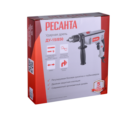 Дрель ударная Ресанта ДУ-15/850 Дрель ударная Ресанта ДУ-15/850