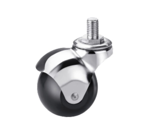 Колесо мебельное поворотное резиновое SCmt 25 50 мм с болтом Колесо мебельное поворотное резиновое SCmt 25 50 мм с болтом