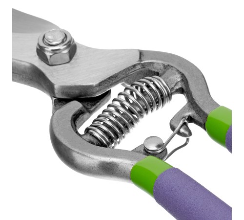 Секатор прямого реза, 255 мм, цельнокованый, металлические обрезиненные рукоятки, Palisad