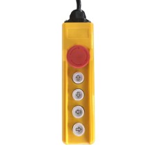 Пульт управления для талей электрических PA с тележкой 500/1000 4 кнопки+стоп (С 45uF+16uF) Пульт управления для талей электрических PA с тележкой 500/1000 4 кнопки+стоп (С 45uF+16uF)