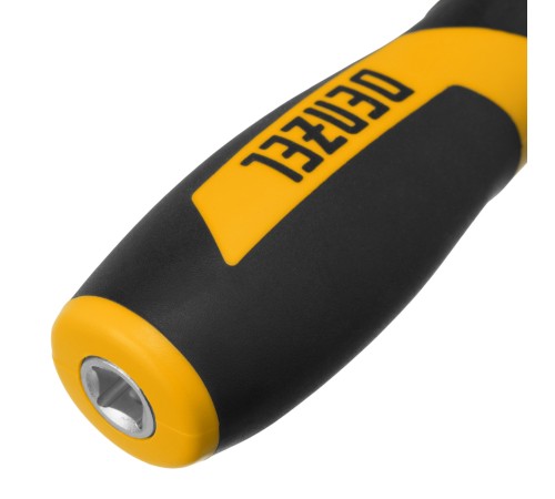 Набор инструментов, 1/2", 1/4", CrV, S2, пластиковый кейс, 84 предмета Denzel