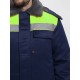 Куртка зимняя Бригада NEW (тк.Смесовая,210), т.синий/лимонный
