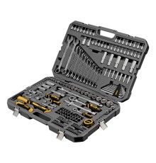 Набор инструментов, 1/2", 1/4", CrV, S2, пластиковый кейс, 194 предмета Denzel