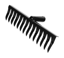 Грабли стальные, 350 мм, 14 витых зубьев, без черенка, Сибртех