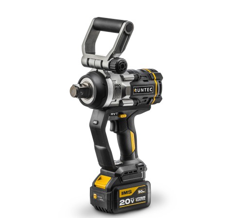 RUNTEC RT-IW2101 Гайковерт ударный аккумуляторный RUNTEC PRO 1", 20В, 2*9Ач, 2300Нм RUNTEC RT-IW2101 Гайковерт ударный аккумуляторный RUNTEC PRO 1", 20В, 2*9Ач, 2300Нм